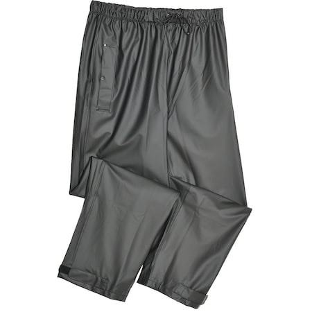 Tingley Rain Pants, Polyurethane, Drawstring Closure, Black, Size S P67013.SM
